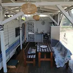 Campsite Sea Caravan/camper On The *